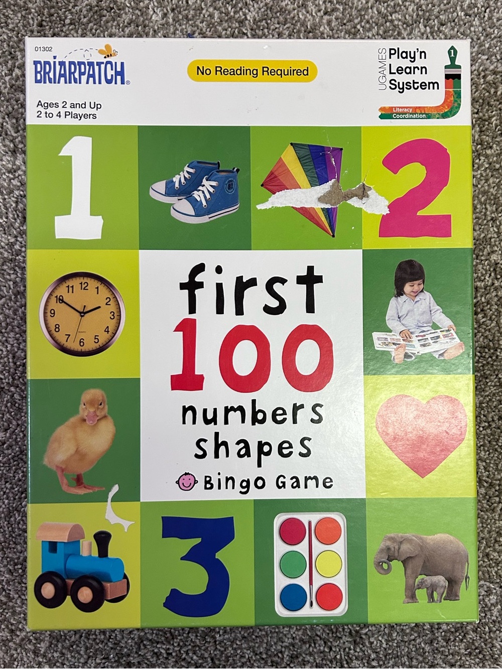 3/$30 First 100 Numbers & Shapes Bingo Game - Green/Multicolor